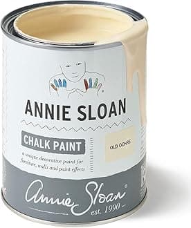 Annie Sloan Chalk Paint® (Old Ochre, 1 Litre/33.8 Fl Oz) a unique decorative paint for furniture, cabinets and home décor with no sanding or priming