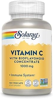 SOLARAY Vitamin C with Bioflavonoid Concentrate, Plus Rose Hips & Acerola, Immune & Antioxidant activity, 1,000 mg, 250 Vege Caps