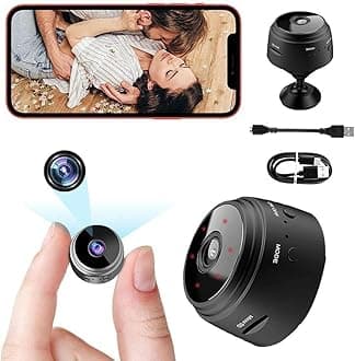 EYETECH Mini Wi-Fi Full HD 720P-1080P Wireless Magnet Camera Motion Camera Audio and Video Live with Wireless Recorded Magnet Cam with Light Vision and Motion Detection (Magnet Camera 4)
