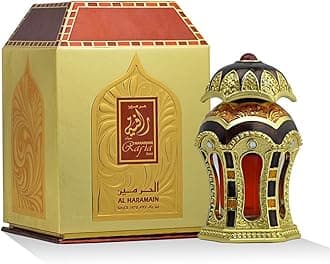 Al Haramain Rafia Gold Attar Oil | Non-Alcoholic Perfume Oil | Exotic Saffron & Floral Fragrance | Unisex Appeal | Arabian Aroma | Attar for Men & Women | For Daily Wear or Special Occasions | 20ml