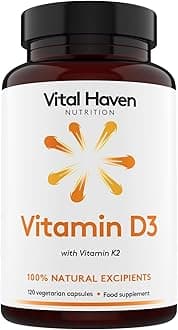 Vitamin D & K Supplement - D3 (4000 IU) + K2 MK7 (125mcg) - Stronger Bones and Immune System - UK Made