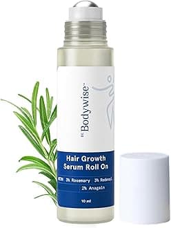 3% Rosemary Hair Growth Serum (Roll On) 10ml | 3% Redensyl, & 2% Anagain | Thicker & Stronger Hair Growth |For All Hair Types