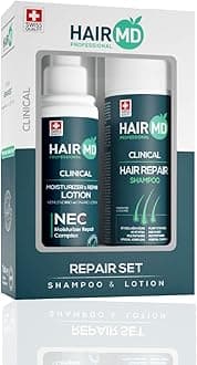Hair Growth Shampoo & Lotion Set. Hair Loss Treatment for Thinning Hair & Post-Hair Transplant Procedure with Biotin, Keratin, Collagen, Provitamin B5 - Hair Care Set for All Hair Types