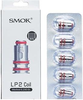 SMOK LP2 Replacement Coils, 0.23 Ohm, Mesh, DL Coils, High-Performance Direct-Lung, Works With RPM 4 and Nord 50W Kits, Pack of 5, No Nicotine