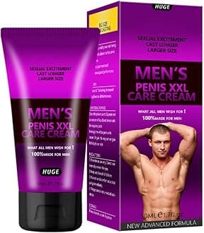 Male Enlargement Massage Cream, Private Part Enhancement Cream, Long Lasting, Moisturizing Extender Cream Thicker Longer Stronger for Men 50 ml (Purple)