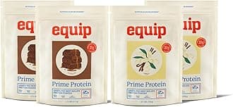 Foods Chocolate Prime Protein Powder - Vanilla (x2) & Chocolate (x2) - Grass-Fed Isolate Beef Protein Powder - Paleo and Gluten Free - Helps Build and Repair Tissue, Gluten Free