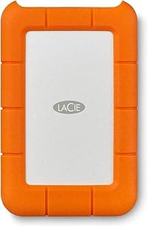 LaCie Rugged Mini 2TB — shock‑resistant, USB‑C Portable External Hard Drive, 2.5‑inch, for Mac & Windows — Rescue Data Recovery included