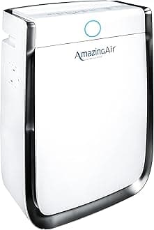 Amazing Air 3000 4-in-1 Air Purifier with UltraHEPA, Carbon & VOC Filters. Cleaner Sensor Automatically Adjusts Filtration to Air Quality! Captures Particles 100x Smaller Than Ordinary HEPA
