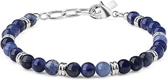 GAVU Men's Crystal Beaded Bracelet, Crystal Bracelet for Men