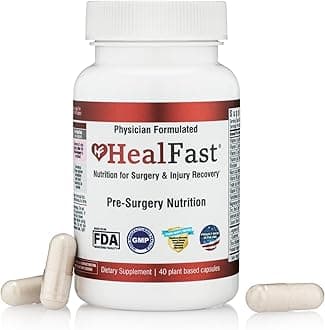 HealFast Surgery & Injury Recovery Supplement (Pre-Op): Quercetin, Probiotics Supplement for Wound, Liposuction, Tummy Tuck, and BBL Post Surgery Supplies