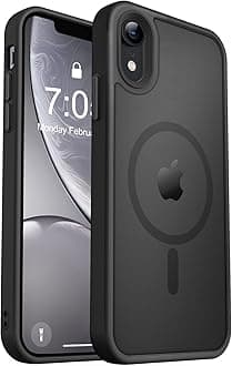 - MOCCA Strong Magnetic for iPhone XR Phone Case, [Compatible with Magsafe][Mil-Grade Drop Protection] Slim Thin Translucent Matte Protective Cover Case for iPhone XR Case 6.1'', Black