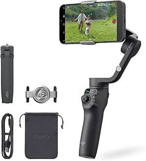 DJI Gimbal Osmo Mobile 6 Slate Gray [Domestic Genuine Product] Function Upgrade 3-Axis Smartphone Gimbal Tracking Function Remote Operation with Watch Built-in Extension Rod Portable & Foldable Design