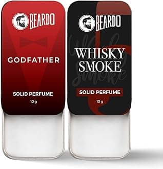 Godfather & Whisky Smoke Solid Perfume 10g (Set of 2) | Strong & Lasting Fragrance | For Date Night | Gift For Brother | Gift For Friends | Gift For Brother