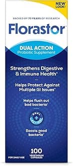 - Probiotics for Digestive and Immune Health, 100 Capsules, Probiotics for Women & Men, Helps Flush Out Bad Bacteria, Boosts The Good with Our Unique Strain Saccharomyces Boulardii