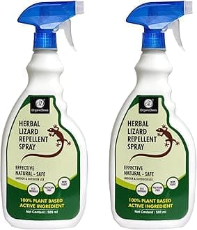 Herbal Lizard Repellent Spray 500 ml (Pack of 2) - Powerful Repellent Formulation with Peppermint oil and other Essential oil - Ready to Use - 500 ml (Pack of 2)