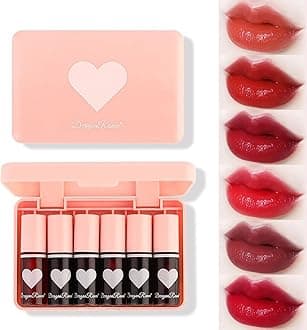Sulily 6-Color Lip Tint Set - Plumping, Velvet, Hydrating & Long Lasting Korean Lip Stain