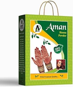 AMAN HERBALS Henna Powder for Natural Black Hair Color | Hair Coloring & Conditioning Powder | For Grey Coverage & Shine (Henna 1000gm, Henna 1000gm)