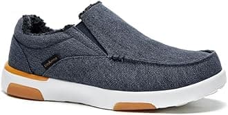 OrthoComfootMen's Orthopedic Casual Walking Shoes with Arch Support, Suede Leather Dress Slip On Loafers for Plantar Fasciitis, Comfortable Slip Resistant Shoes for Foot and Heel Pain Relief