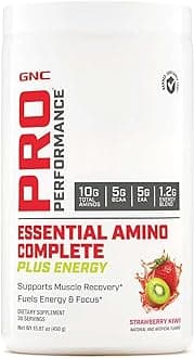 Pro Performance Essential Amino Complete Plus Energy, Supports Muscle Recovery, Strawberry Kiwi, 15.9 oz.