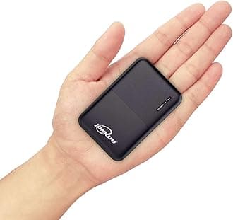 Portable Power Bank Chargers 10000mAh, High Capacity External Battery Packs 2.4 A 2 Ports with USB Type C Compatible for iPhone Samsung Android Mobile Phone Nintendo Switch and Tablets (10000mah)