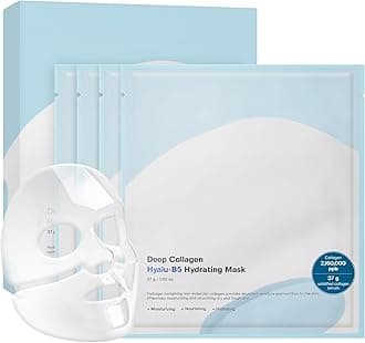 Deep Collagen Hyalu-B5 Overnight Mask Hydrating Mask for Wrinkle Care&Barrier Repair 2,160,000PPB Collagen+Hyaluronic Acid+Panthenol Korean Skincare,4ea Gifts for Women