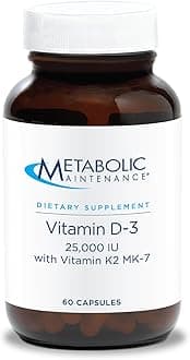 Vitamin D3 25000 IU with Vitamin K2 MK-7 - Delivers 625 mcg Vitamin D3 - Supports Bone Strength, Immune Balance & Healthy Mindset - 90 Servings - 90 Capsules