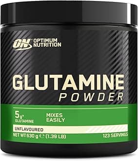 Optimum Nutrition Glutamine 5000 Muscle Recovery Powder, 630 g
