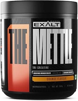 - The Mettle TRI Creatine | 300g | 100 Servings | Creatine Monohydrate | Creatine HCL | Faster Recovery | Extreme Strength (Orange)