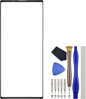 6.8" External Screen Glass Replacement for LG Wing 5G LMF100N LM-F100N LM-F100V LM-F100 Black