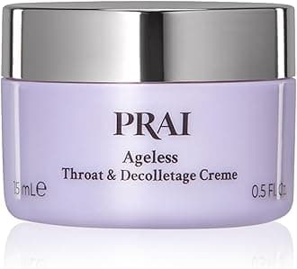 PRAI Beauty - Ageless Throat & Decolletage Crème for Face Care, Premium Skincare Hydrolyzed Collagen Neck Cream with Hyaluronic Acid & Shea Butter, Anti Aging Face Cream | 15ml