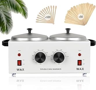 Cofashion Double Waxing Machine Wax Pot For Hair Removal, Body Warmer Adjustable ℉ Temp Whole Salon