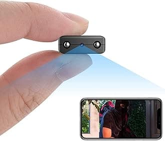 Mini Camera, Home Wireless WiFi Security Camera Indoor Outdoor Cameras,Small Portable Home 1080P HD Surveillance Camera Body Pet Nanny Cam with APP Control, Night Vision, AI Motion Detection