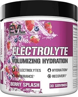 Ultimate Electrolytes Powder Hydration Drink - Quick Replenishing Hydration Powder Drink Mix with 8 Key Electrolytes and Antioxidants - Vegan Gluten Free Keto Friendly Blend (Berry Splash)
