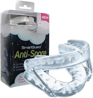 SmartGuard Anti-Snore Device by New Customizable Snore Reducing Mouthpiece – Reduce Snoring Aid for Men and Women – Most Comfortable and Adjustable Oral Appliance - Holds Jaw Forward to Open Airway