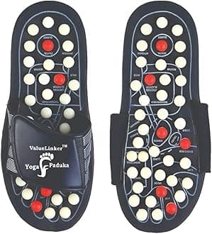 Acupressure Foot Massager Slippers | Perfect Foot Massager | Reflexology Massage for Blood Circulation | Overall Body Pain & Stress Relief | For Men & Women | Size - 5