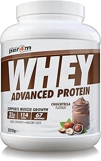 Protein Whey Powder | 67 Servings of High Protein Shake with Amino Acids | for Optimal Nutrition When Training | Low Sugar Gym Supplements (Chocotella, 2010g)