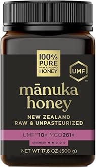 Manuka - Certified UMF 10+ (MGO 263+) Manuka , Raw Manuka , 17.6 Oz (500g)