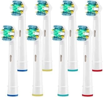 Grop Toothbrush Heads Refill for Oral-B Electric Toothbrush, 8 Count with Covers