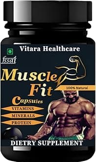 Muscle Fit Capsule Whey Supplement Weight Gain Protein Muscle Gainer Pack of 1 (30 Capsule