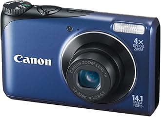 Canon Powershot A2200 14.1 MP Digital Camera with 4x Optical Zoom (Blue)