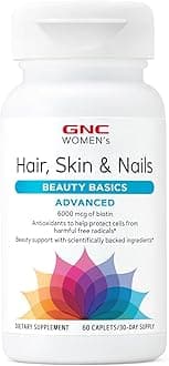 Women's Advanced Hair, Skin & Nails Daily Multivitamin Blend for Women, Clinically Studied Beauty Support Containing Biotin, Hyaluronic Acid, Collagen, Lutein, 60 Caplets