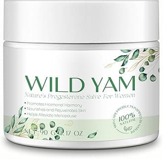 Xaarty Wild Yam Cream for Hormone Balance, Natural Skincare Products, Alleviate Menstrual Discomfort, Rich In Vitamins, Nourish The Skin, Alleviate Menopause-Related Issues In Women, 3.17 Oz