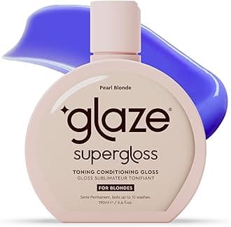 Glaze Super Colour Conditioning Gloss, No-Mix Semi-Permanent Hair Mask Colourant, Pearl Blonde, 190ml Bottle (2-3 Hair Treatments) - Results