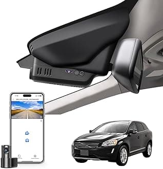 Front 4K & Rear 1080p Dash Cam Custom for Volvo XC60 2013 2014 2015 2016 2017(Model A),T5 T6 Gen 1 Facelift Accessories,OEM Look, UHD 2160P Video, WiFi & App,Easy to Install,128GB Card