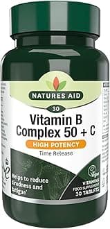 Natures Aid Vitamin B Complex Vitamin C 30 Tablets