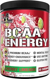 Nutrition BCAA Energy - High Performance, Energizing Amino Acid Supplement for Muscle Building, Recovery, and Endurance, Cherry Limeade (30 Servings)