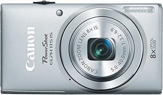 Canon PowerShot ELPH 115 is 16.0 MP Digital Camera with 8X Optical Zoom with a 28mm Wide-Angle Lens and 720p HD Video Recording (Silver)