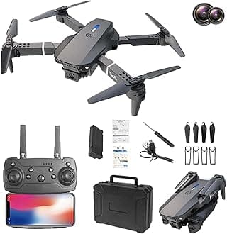 Drone with 1080p HD Fpv Camera, Trajectory Flight, Altitude Hold, Headless Mode, 360°flip, Gestures Selfie, Ones Key Take Off, Way point Fly, Remote Control Toys Gifts for Boys Girls