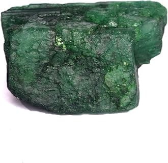 GEMHUB Natural Raw Emerald Green Gemstones for Jewelry Making 10-1000 Carat Crystals and Healing Stones | Rough Emerald Gem Stones