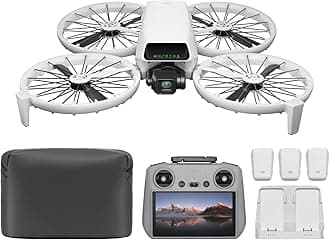 Flip Fly More Combo (Includes RC 2 Screen Transmitter) Drone with Camera, 4K UHD Camera Equipped Drone (For Adults) Palm Takeoff, Auto Return, Compact Drone, Intelligent Flight, Battery x 3, Total